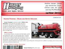 Tablet Screenshot of harperpumping.com